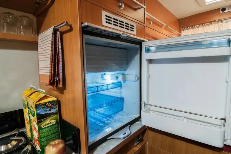 rv fridge fan running all the time