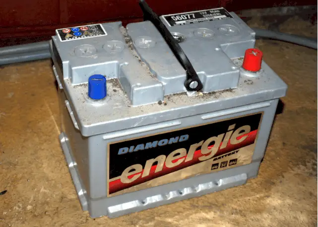 RV battery kept separately