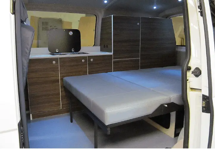 interior of a travel trailer