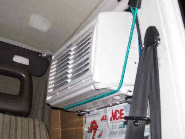 air conditioner inside of the rv
