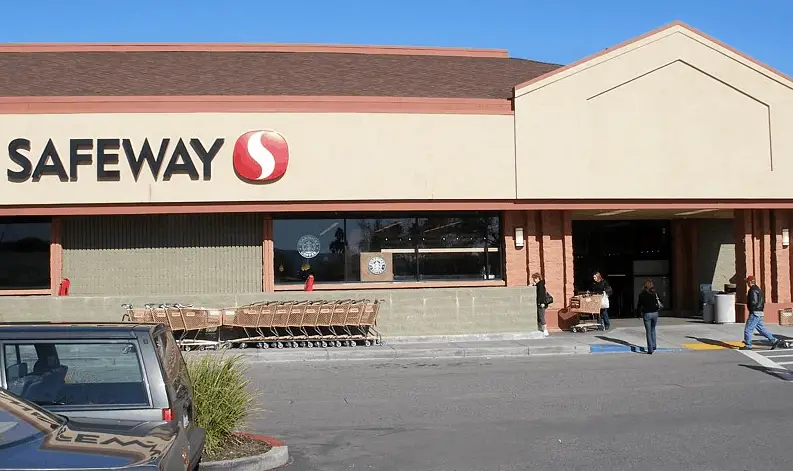 safeway retail store with parking area.