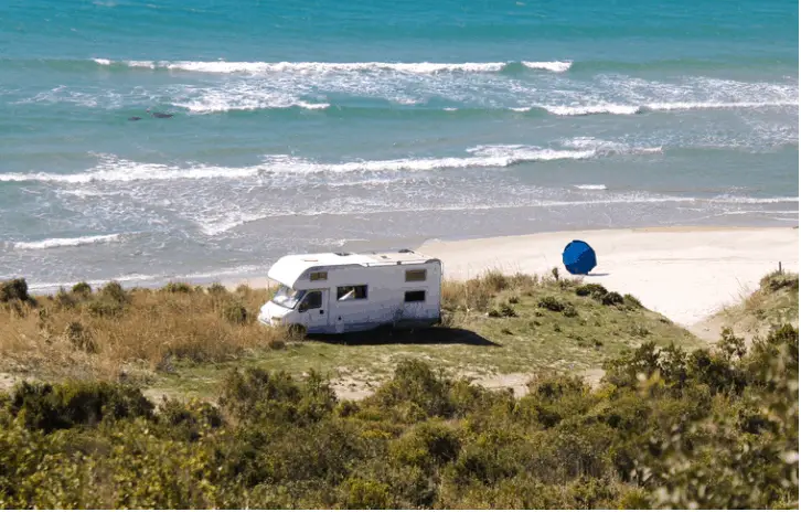 dry camping in a class c motorhome