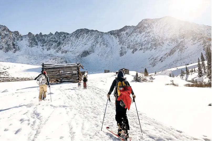 snow boarding activity during winter