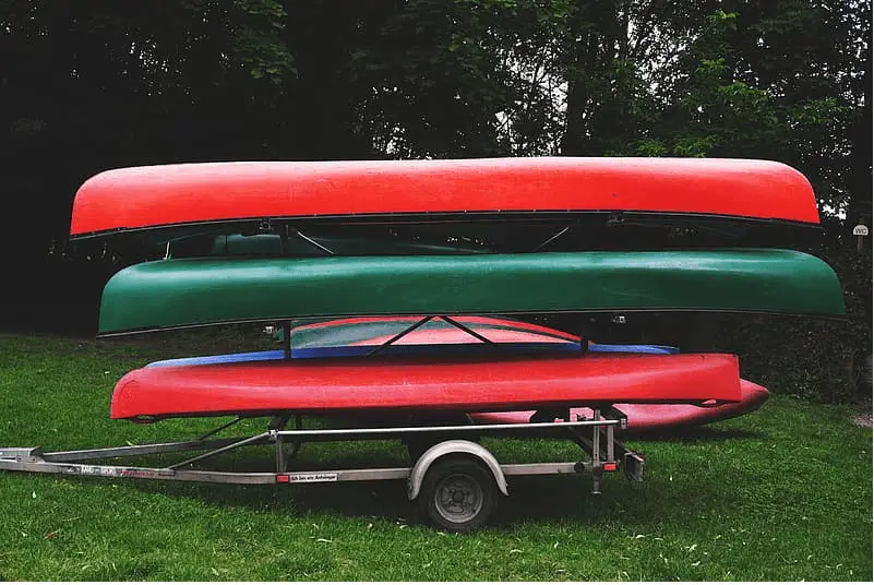 travel trailer with kayak storage